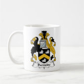 Burnside Familienwappen Kaffeetasse (Links)