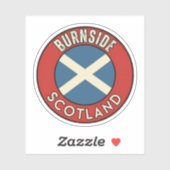 Burnside, Schottland Aufkleber (Blatt)