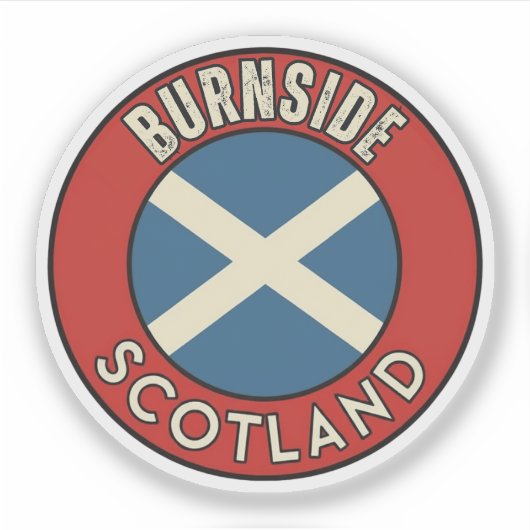 Burnside, Schottland Aufkleber (Vorderseite)