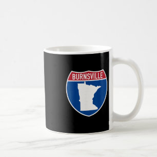 Burnsville Minnesota Karte Autobahn Interstate Sch Kaffeetasse