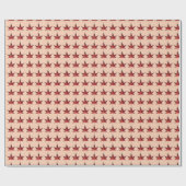 Burnt Autumn Leaves Geschenkpapier (Flach)