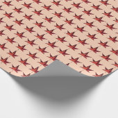 Burnt Autumn Leaves Geschenkpapier (Ecke)