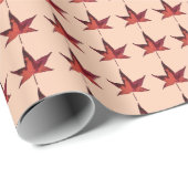 Burnt Autumn Leaves Geschenkpapier (Rolleneckpunkt)