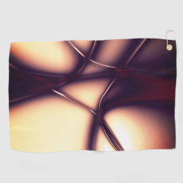 Burnt beige Creme in leuchtender Linie sieht aus w Golfhandtuch