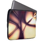 Burnt beige Creme in leuchtender Linie sieht aus w Laptopschutzhülle (Vorne Rechts)