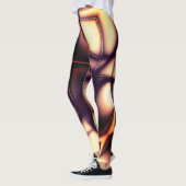 Burnt beige Creme in leuchtender Linie sieht aus w Leggings (Links)