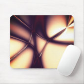 Burnt beige Creme in leuchtender Linie sieht aus w Mousepad (Mit Mouse)