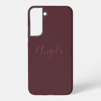 Burnt Burgundy mit Name oder Monogramm-Set