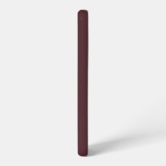 Burnt Burgundy mit Name oder Monogramm-Set Samsung Galaxy Hülle (Linke Seite)