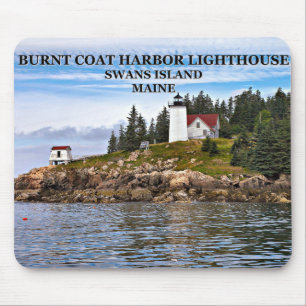 Burnt Coat Harbor Leuchtturm, Maine Mauspad