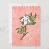 Burnt Coral and Cotton Brautparty Game Einladung (Rückseite)