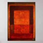 Burnt Ember Color Field Abstract Modern Art Poster (Vorne)