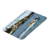 Burnt Island Lighthouse, Maine Foto Magnet (Linke Seite)