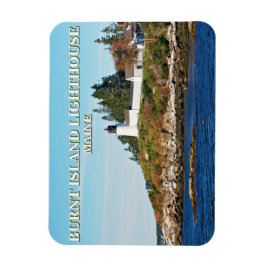 Burnt Island Lighthouse, Maine Foto Magnet