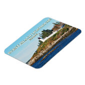 Burnt Island Lighthouse, Maine Foto Magnet (Linke Seite)