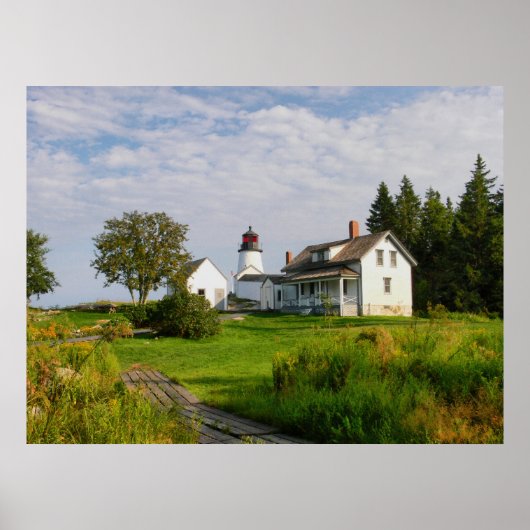 Burnt Island Lighthouse-Maine Poster (Vorne)