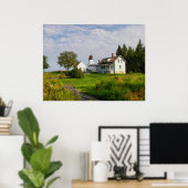 Burnt Island Lighthouse-Maine Poster (Heimbüro)