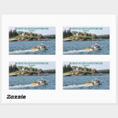 Burnt Island Lighthouse, Maine Stickers (Blatt)