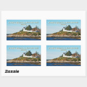 Burnt Island Lighthouse, Maine Stickers (Blatt)