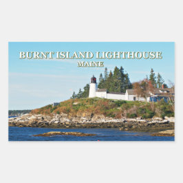 Burnt Island Lighthouse, Maine Stickers