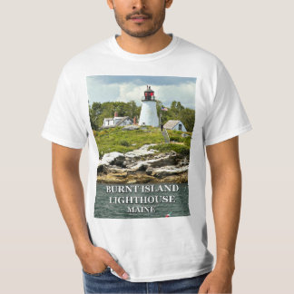 Burnt Island Lighthouse, Maine T - Shirt