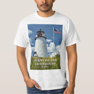 Burnt Island Lighthouse, Maine T - Shirt