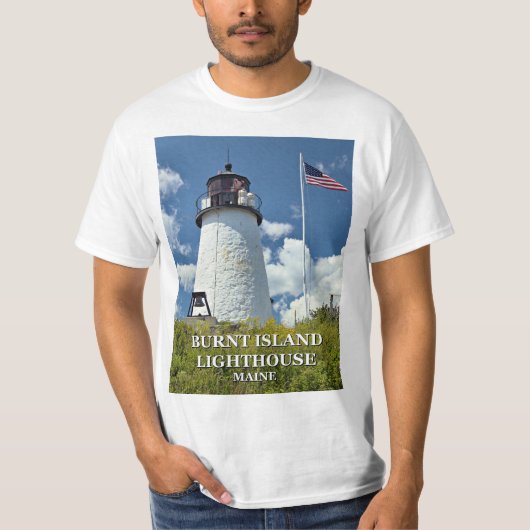 Burnt Island Lighthouse, Maine T - Shirt (Vorderseite)