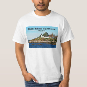 Burnt Island Lighthouse, Maine T - Shirt