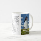 Burnt Island Lighthouse, Maine Tasse (VorderseiteRechts)