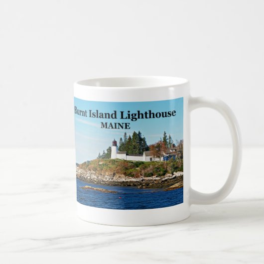 Burnt Island Lighthouse, Maine Tasse (Rechts)