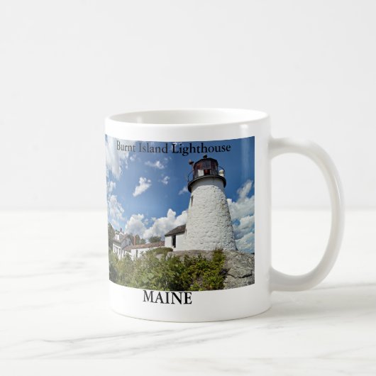 Burnt Island Lighthouse, Maine Tasse (Rechts)