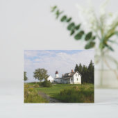 Burnt Island Lighthouse-Postcard Postkarte (Stehend Vorderseite)