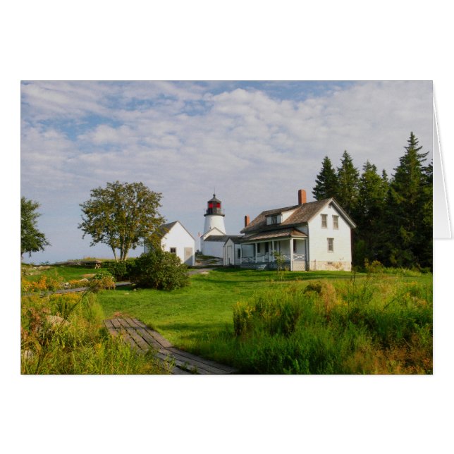 Burnt Island LighthouseCard (Vorderseite (Horizontal))