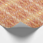 Burnt Kariert Geschenkpapier (Ecke)
