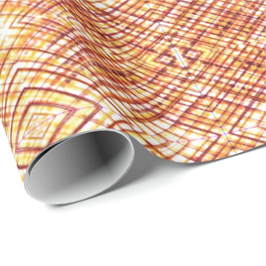 Burnt Kariert Geschenkpapier (Rolleneckpunkt)