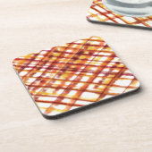 Burnt Kariert Getränkeuntersetzer (Linke Seite)