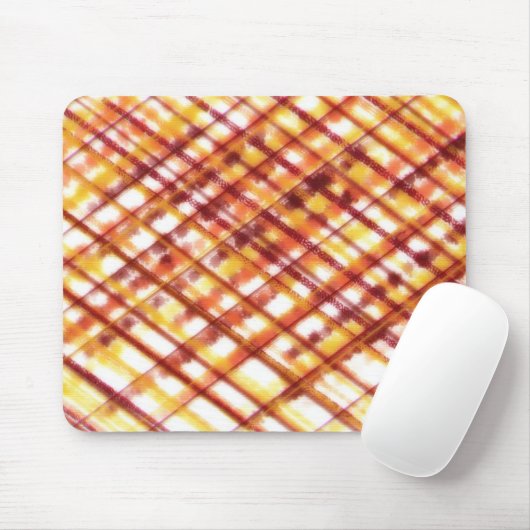 Burnt Kariert Mousepad (Mit Mouse)