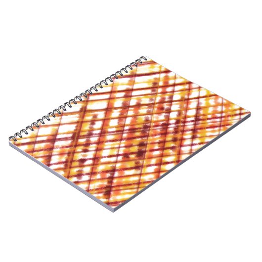 Burnt Kariert Notizblock (Linke Seite)