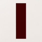 Burnt Maroon Folded Business Card 2x7 Custom Visitenkarten (Innenseite Aufgefaltet)