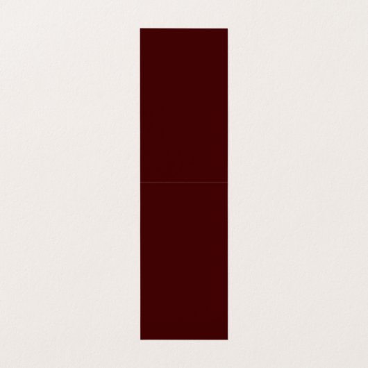 Burnt Maroon Folded Business Card 2x7 Custom Visitenkarten (Innenseite Aufgefaltet)
