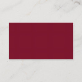 Burnt Maroon Standard 3.5"x2.0" Kartenformat Visitenkarte