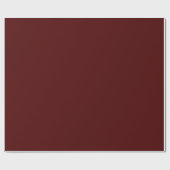 Burnt Maroon (Vollfarbe) Geschenkpapier (Flach)