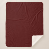 Burnt Maroon (Vollfarbe) Sherpadecke (Vorderseite)
