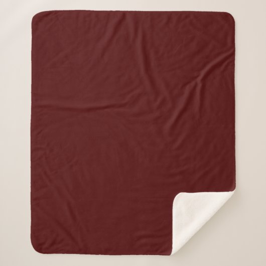 Burnt Maroon (Vollfarbe) Sherpadecke (Vorderseite)