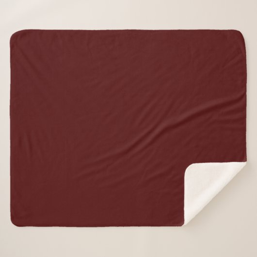 Burnt Maroon (Vollfarbe) Sherpadecke (Vorderseite (Horizontal))