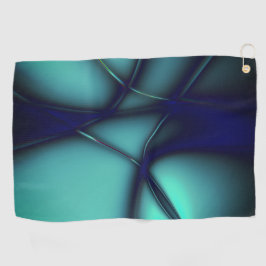 Burnt-Minze-Cyan unter hellen Linien sieht wie Kab Golfhandtuch