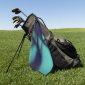 Burnt-Minze-Cyan unter hellen Linien sieht wie Kab Golfhandtuch (Gras)