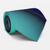 Burnt-Minze-Cyan unter hellen Linien sieht wie Kab Krawatte (Gerollt)