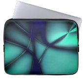 Burnt-Minze-Cyan unter hellen Linien sieht wie Kab Laptopschutzhülle (Vorderseite)