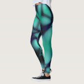 Burnt-Minze-Cyan unter hellen Linien sieht wie Kab Leggings (Links)